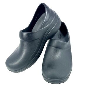 Crocs Neria Pro 2 Womens 8 Black Slip Resistant Work Clogs Nursing Shoes Comfort